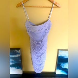 Lavender mesh silp dress